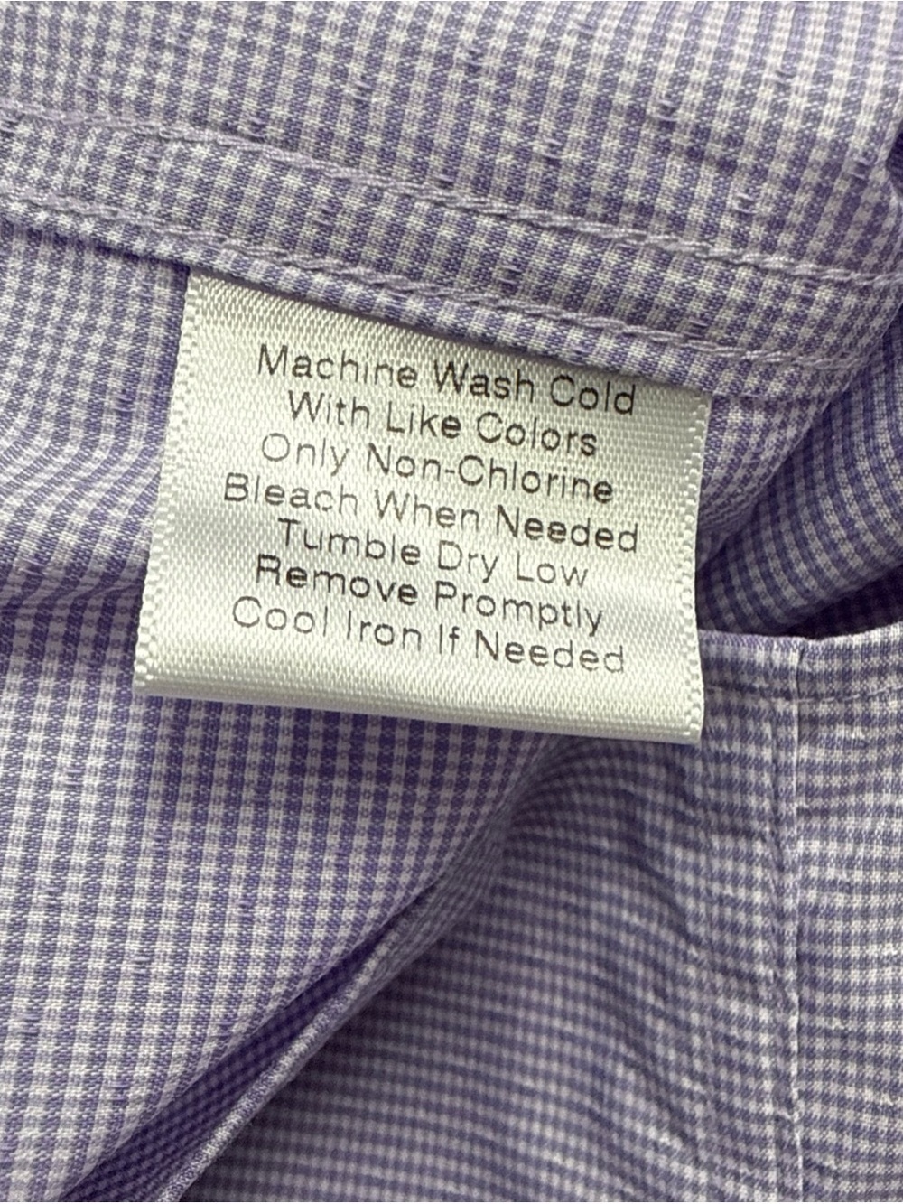 Jos A Bank Men’s 1905 Stretch, Non Iron, Slim Fit Purple Button Up 16.5/36 - Picture 8 of 10